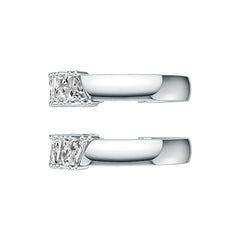 Sterling Silver Semi Mount Earrings Setting Trillion TR 4X4mm DHJ