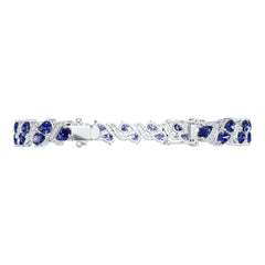 Platinum Semi Mount Bracelet Setting Pear Pe 6x4mm Syz Jewelry
