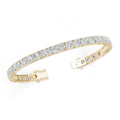 14K Gold Semi Mount Bracelet Setting Cushion Cu 6x6mm Syz Jewelry