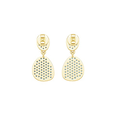 10K 14K Gold or Platinum Semi Mount Earrings Setting Round Rd Diamond Accent Syzjewelry