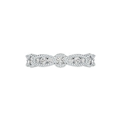 10K Gold Semi Mount Ring Setting Round RD 3x3mm Moissanite Accent DHJ