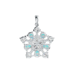 Pendente de Prata Esterlina Semi Montado Configuração Pera PE 7X5mm