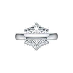 Sterling Silver Semi Mount Ring Setting Round RD 9.5mm DHJ