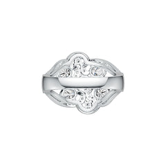 Sterling Silver Semi Mount Ring Setting Oval OV 5X4mm DHJ