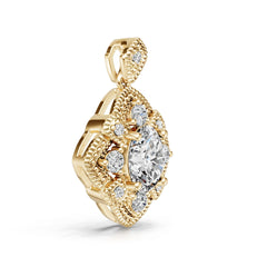Sterling Silver Semi Mount Pendant Setting Oval OV 9X7mm White Topaz Accents Syzjewelry