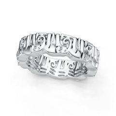 Platinum Semi Mount Ring Setting Round Ro 6x6mm Syz Jewelry