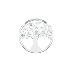 Sterling Silver Semi Mount Pendant Setting Round RD 4mm 3mm 2mm Tree Of Life Theme DHJ