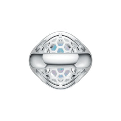 Sterling Silver Semi Mount Ring Setting Oval OV 16x12mm Cabochon Syzjewelry