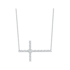 10K Gold Semi Mount Pendant Setting Oval OV 4X3mm Horizontal Cross Pendant DHJ