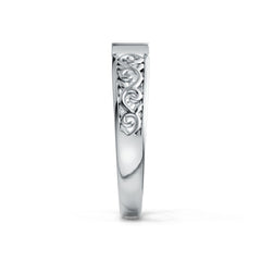 14K Gold Semi Mount Ring Setting Princess SQ 5.5X5.5mm Vintage-Inspired Filigree DHJ