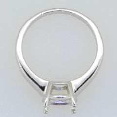 18K Gold Semi Mount Ring Setting Round RD 8x8mm Syzjewelry