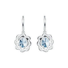 10K Gold Semi Mount Earrings Setting Oval OV 10X8mm Moissanite Accent DHJ