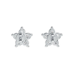 10K Gold Earrings with or Moissanite Star Theme Moissanite Accent DHJ