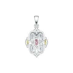 Sterling Silver Semi Mount Pendant Setting Oval OV 6X4mm DHJ