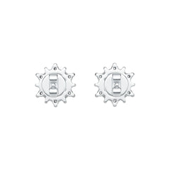 Sterling Silver Semi Mount Earrings Setting Round RD 5X5mm DHJ