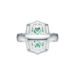 18K Gold Semi Mount Ring Setting Cushion CU 14X10mm Diamond Accent DHJ