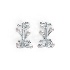 Sterling Silver Semi Mount Earrings Setting Round RD 3.5mm DHJ