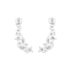 Sterling Silver Semi Mount Earrings Setting Marquise MQ 6X3mm MQ 5X2.5mm SQ 3X3mm DHJ