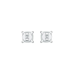 Sterling Silver Semi Mount Earrings Setting Cushion CU 6X6mm DHJ