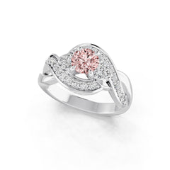 18K Gold Semi Mount Ring Setting Round Ro 5x5mm Diamond Accent Syz Jewelry