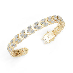 18K Gold Semi Mount Bracelet Setting Oval Ov 5x3mm Syz Jewelry