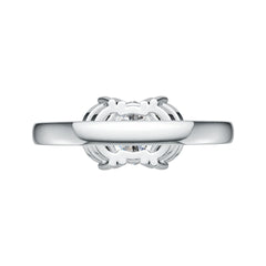 Sterling Silver Semi Mount Ring Setting Oval OV 8X6mm MQ 6X3mm DHJ