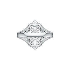 Sterling Silver Semi Mount Ring Setting Oval OV 6X4mm MQ 6X3mm MQ 4X2mm DHJ
