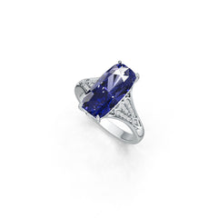 Sterling Silver Semi Mount Ring Setting Cushion Cu 17x8mm Syzjewelry