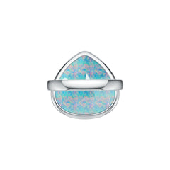 18K Gold Semi Mount Ring Setting Pear PE 18X18mm Cabochon DHJ