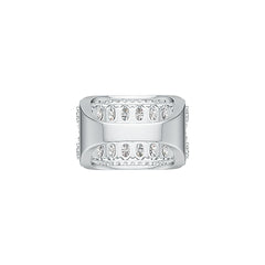 Sterling Silver Semi Mount Ring Setting Oval OV 4X3mm with White Topaz - Syzjewelry
