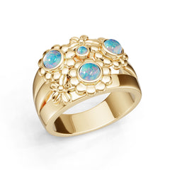10K Gold Semi Mount Ring Setting Round Ro 4x4mm Syz Jewelry