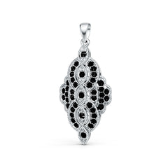 Sterling Silver Semi Mount Pendant Setting Round Ro 2x2mm DHJ