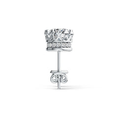 14K Gold Semi Mount Earrings Setting Round RD 6x6mm Stud Diamond Accent DHJ