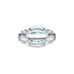 10K Gold Semi Mount Ring Setting Cushion CU 12X10mm Moissanite Accent DHJ