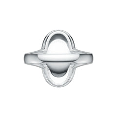 Platinum Semi Mount Ring Setting Oval OV 14X10mm Cabochon DHJ