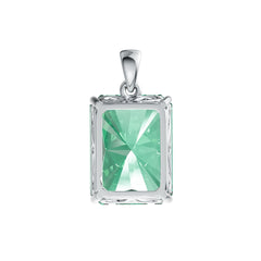 10K Gold Semi Mount Pendant Setting Emerald OCT 16X12mm DHJ