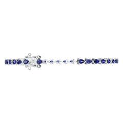 18K Gold Semi Mount Bracelet Setting Pear Pe 4x3mm Syz Jewelry