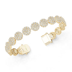 18K Gold Semi Mount Bracelet Setting Round Ro 1x1mm Syz Jewelry