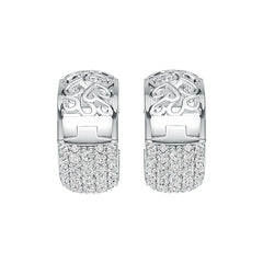 Sterling Silver Semi Mount Earrings Setting Round RD 2x2mm DHJ