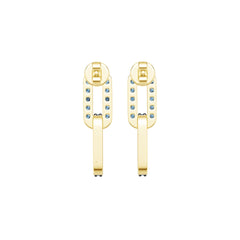 10K 14K Gold or Platinum Semi Mount Earrings Setting Round Rd Diamond Accent Syzjewelry