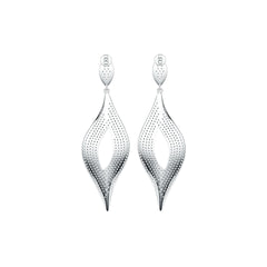 14K Gold Semi Mount Earrings Setting Round RD 1.0mm Diamond Accent DHJ