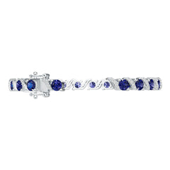 Sterling Silver Semi Mount Bracelet Setting Round RD 5x5mm DHJ