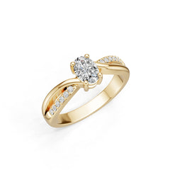Sterling Silver Semi Mount Ring Setting Oval OV 7X5mm Syzjewelry
