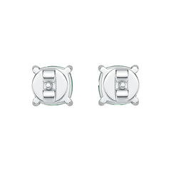14K Gold Semi Mount Earrings Setting Round RD 6x6mm DHJ