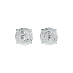 10K Gold Semi Mount Earrings Setting Round RD 8x8mm DHJ