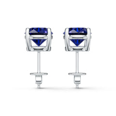 Sterling Silver Semi Mount Earrings Setting Round Rd 5x7mm DHJ