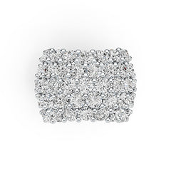 Platinum Semi Mount Ring Setting Round RD 3.5x3.5mm DHJ