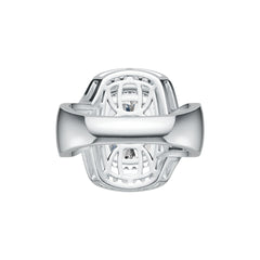 18K Gold Semi Mount Ring Setting Cushion CU 11X9mm Diamond Accent DHJ