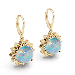 14K Gold Semi Mount Earrings Setting Round Ro 10x10mm Syz Jewelry