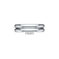 Sterling Silver Semi Mount Ring Setting Round RD 7X7mm Engagement Ring Set DHJ